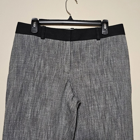 Ann Taylor Loft Julie Dress Pants Women's Size 8 Gray Black Wide Leg Mid Rise - Picture 2 of 6